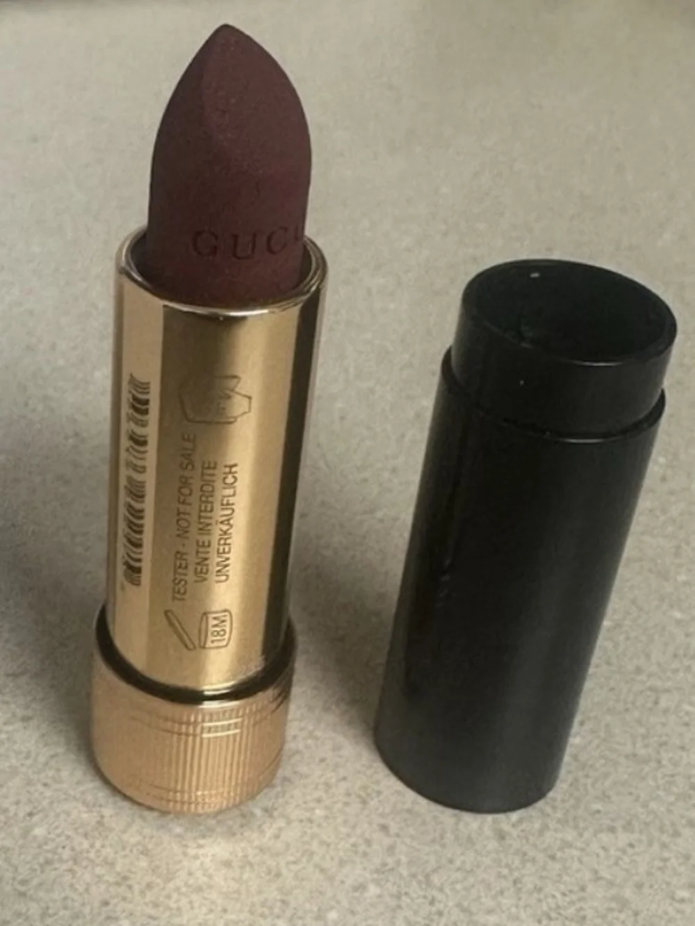 Gucci Matte Lipstick — Joanna Burgundy Brand New Tester No Box
